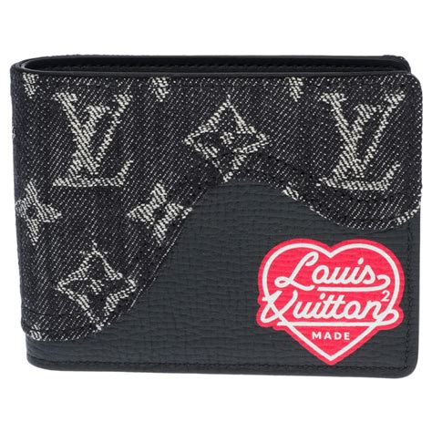 Louis Vuitton x Nigo Slender Wallet Monogram Black 